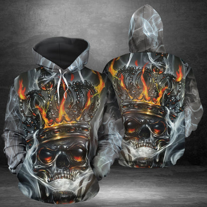 Awesome Skull King Pullover Premium Hoodie, Perfect Outfit For Men And Women On Christmas New Year Autumn Winter