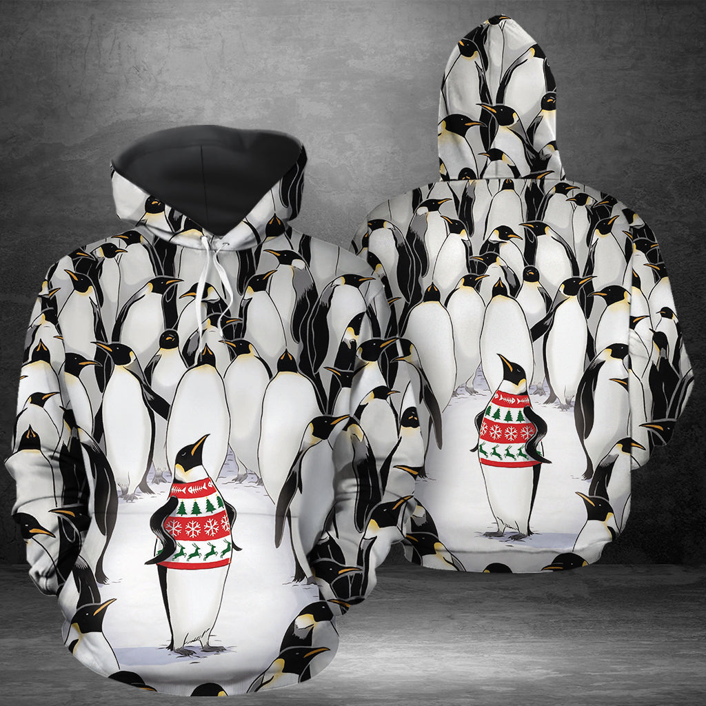 Christmas Penguin Pullover Premium Hoodie, Perfect Outfit For Men And Women On Christmas New Year Autumn Winter