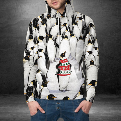 Christmas Penguin Pullover Premium Hoodie, Perfect Outfit For Men And Women On Christmas New Year Autumn Winter