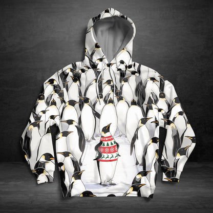 Christmas Penguin Pullover Premium Hoodie, Perfect Outfit For Men And Women On Christmas New Year Autumn Winter
