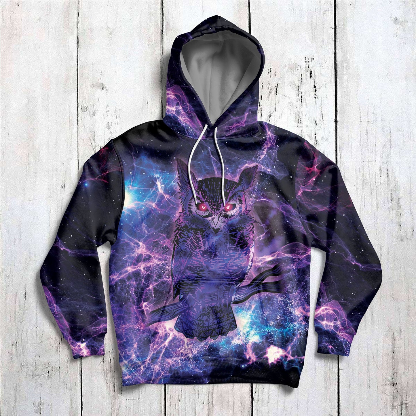 Purple Night Owl Pullover Premium Hoodie, Perfect Outfit For Men And Women On Christmas New Year Autumn Winter