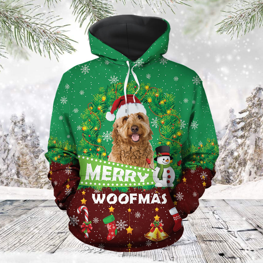 Merry Woofmas Goldendoodle Pullover Premium Hoodie, Perfect Outfit For Men And Women On Christmas New Year Autumn Winter