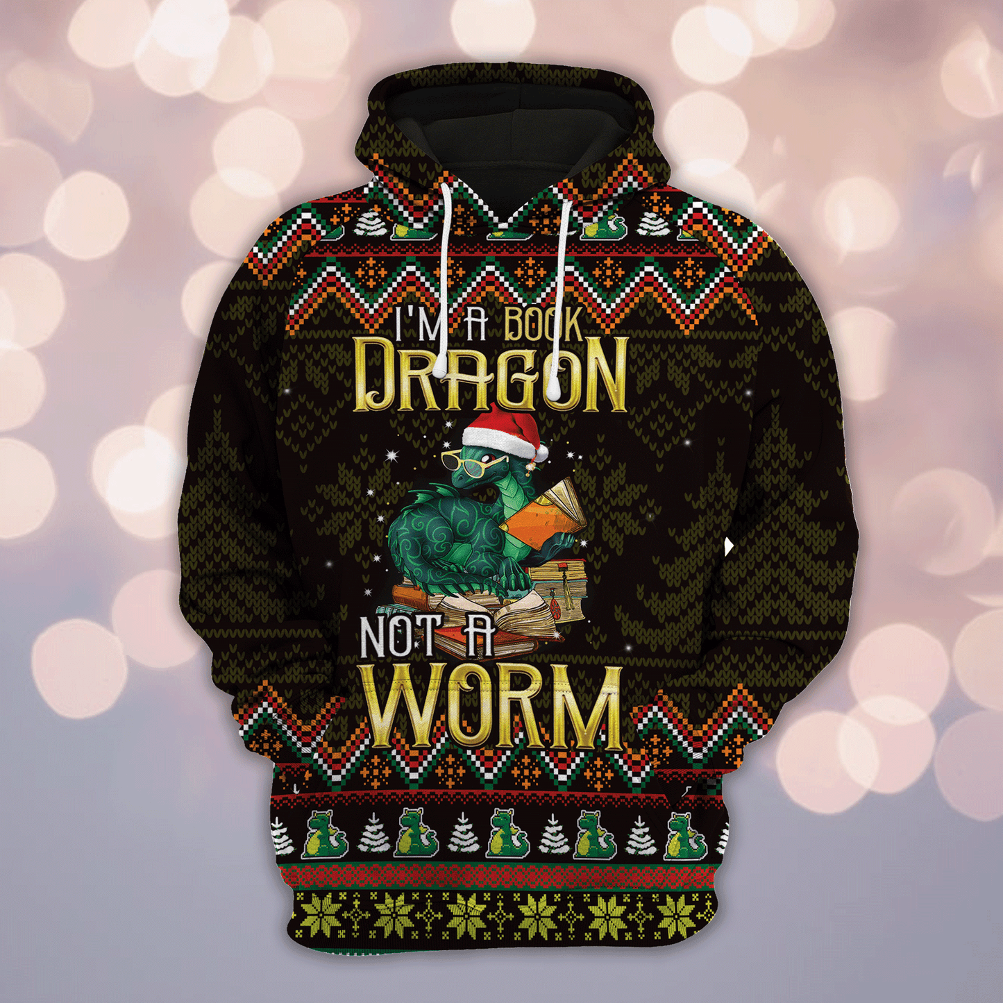 Bookworm Pullover Halloween Premium Hoodie Please Im A Book Dragon, Perfect Outfit For Men And Women On Christmas New Year Autumn Winter