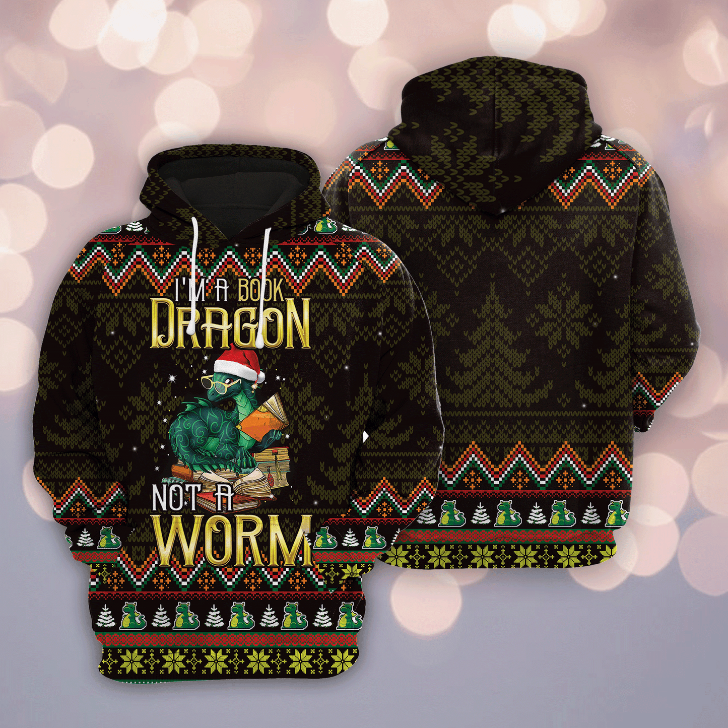 Bookworm Pullover Halloween Premium Hoodie Please Im A Book Dragon, Perfect Outfit For Men And Women On Christmas New Year Autumn Winter