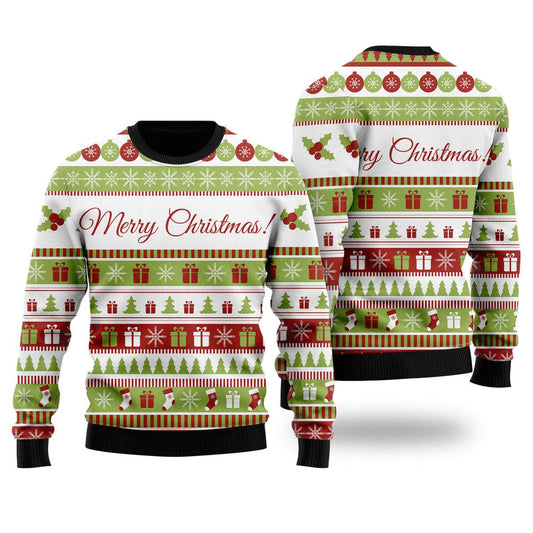 Christmas Gift Pattern Sweater, Ugly Sweater For Men & Women, Perfect Outfit For Christmas New Year Autumn Winter