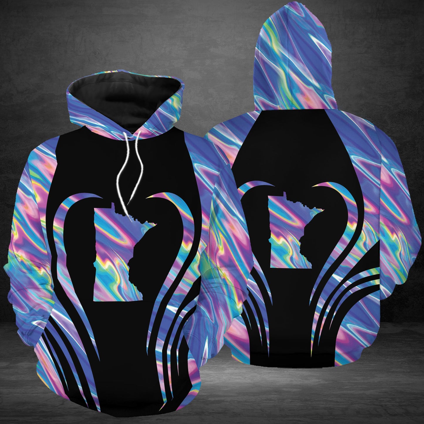 Minnesota Love Rainbow Pullover Premium Hoodie, Perfect Outfit For Men And Women On Christmas New Year Autumn Winter