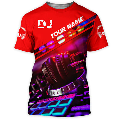 Personalized Name Disc Jockey Shirts - Custom Name DJ Shirts, Deezay Shirts, Perfect DJ Shirts for Men & Women