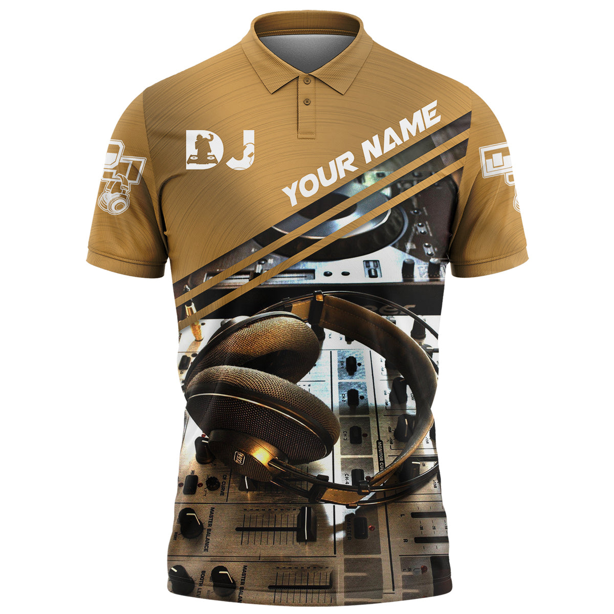Personalized Name DJ Shirts - Custom Name Disc Jockey Shirts, World Of DJ Brown Shirts, Perfect DJ Shirts for Men & Women