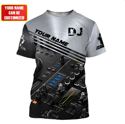 Personalized Name Disc Jockey Shirts - Custom Name DJ Shirts, Modern Deejay Black Shirts, Perfect DJ Shirts for Men & Women