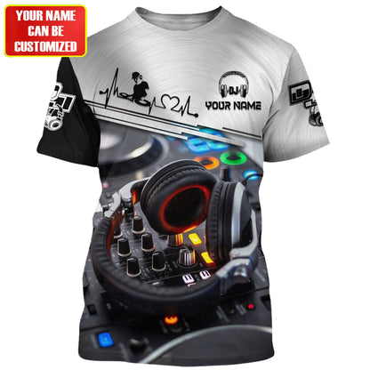 Personalized Name Disc Jockey Shirts - Custom Name DJ Shirts, Deejay Gear Black Shirts, Perfect DJ Shirts for Men & Women
