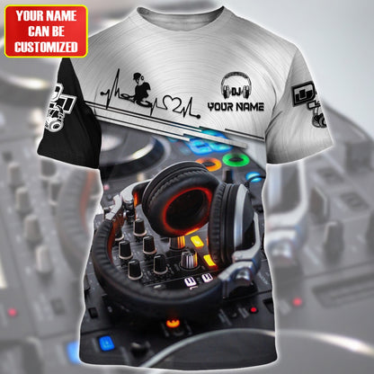 Personalized Name Disc Jockey Shirts - Custom Name DJ Shirts, Deejay Gear Black Shirts, Perfect DJ Shirts for Men & Women