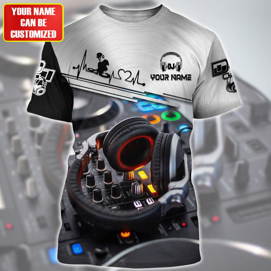 Personalized Name Disc Jockey Shirts - Custom Name DJ Shirts, Deejay Gear Black Shirts, Perfect DJ Shirts for Men & Women