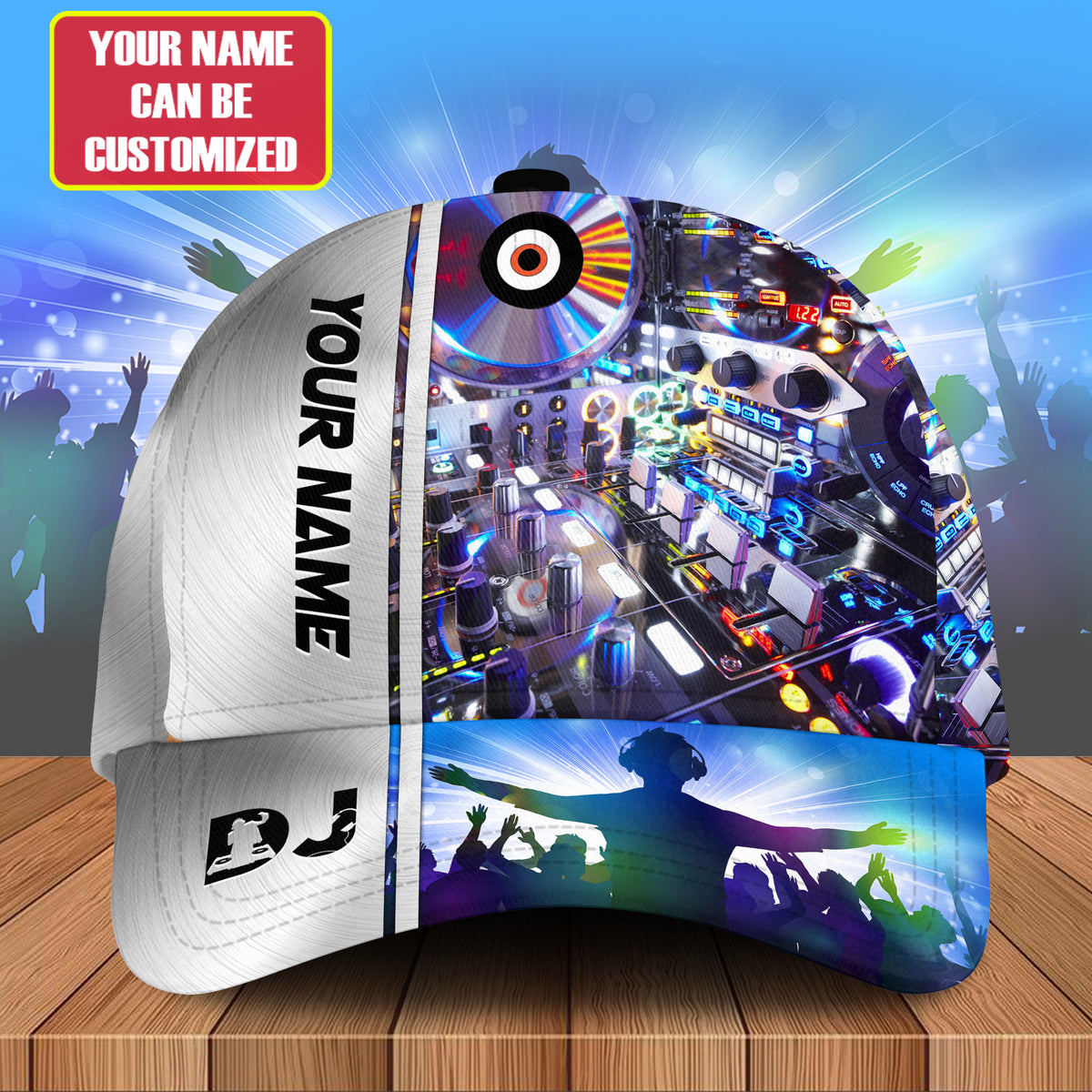 Personalized DJ Classic Cap - Custom Name DJ Cap, Deejay Classic Cap - Perfect Disc Jockey Cap for Men & Women