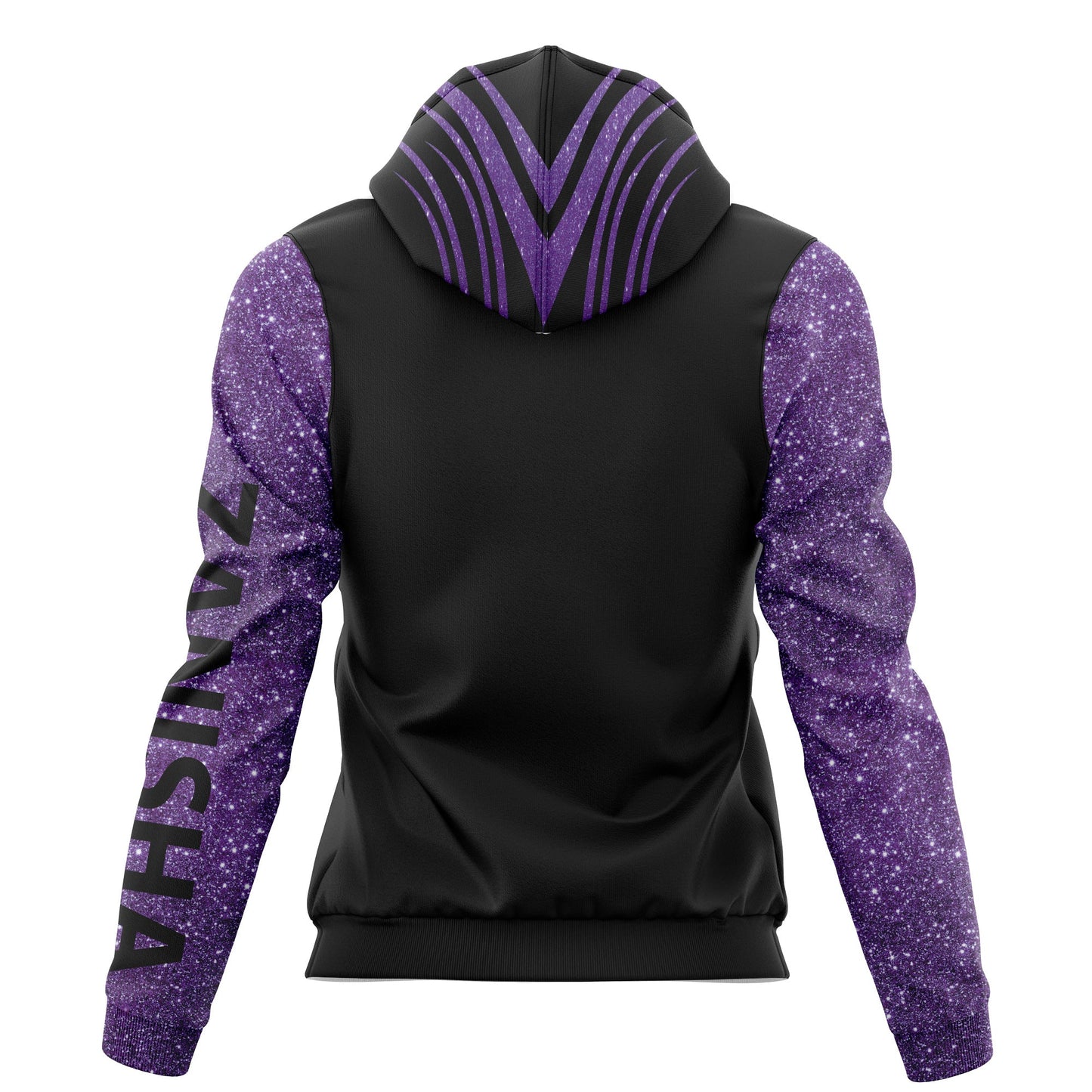 Custom Name Purple Butterfly Pullover Premium Hoodie, Perfect Outfit For Men And Women On Christmas New Year Autumn Winter