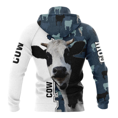 Cow Lover Camo Premium Hoodie, Perfect Outfit For Men And Women On Christmas New Year Autumn Winter
