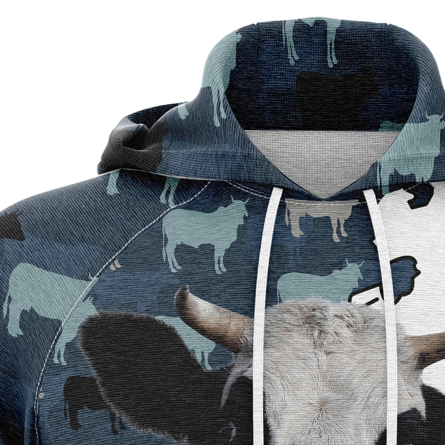 Cow Lover Camo Premium Hoodie, Perfect Outfit For Men And Women On Christmas New Year Autumn Winter