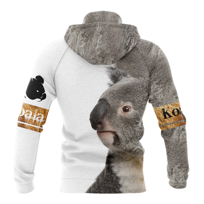 Gray Koala Pullover Premium Hoodie, Perfect Outfit For Men And Women On Christmas New Year Autumn Winter