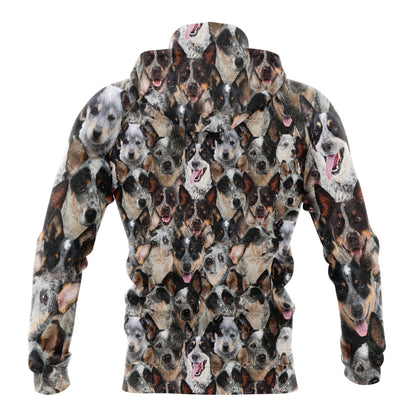 Australian Cattle Dog Awesome  Pullover Halloween Premium Hoodie, Perfect Outfit For Men And Women On Christmas New Year Autumn Winter