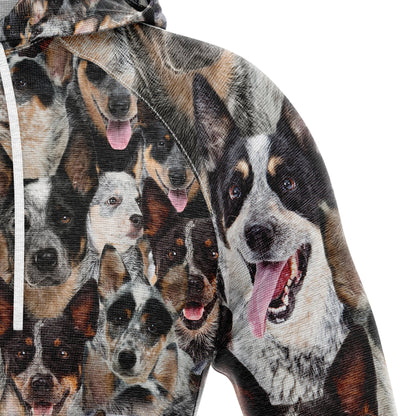 Australian Cattle Dog Awesome  Pullover Halloween Premium Hoodie, Perfect Outfit For Men And Women On Christmas New Year Autumn Winter