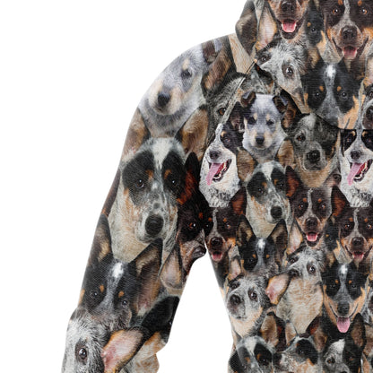 Australian Cattle Dog Awesome  Pullover Halloween Premium Hoodie, Perfect Outfit For Men And Women On Christmas New Year Autumn Winter