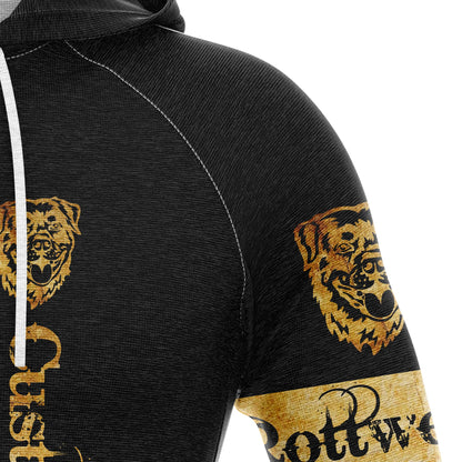 Custom Name Awesome Rottweiler Pullover Premium Hoodie, Perfect Outfit For Men And Women On Christmas New Year Autumn Winter