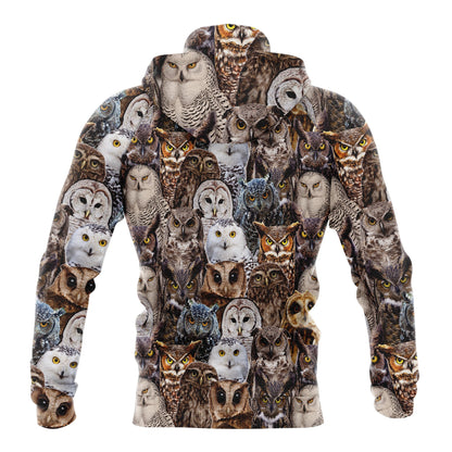 Owl Pullover Premium Hoodie, Perfect Outfit For Men And Women On Christmas New Year Autumn Winter