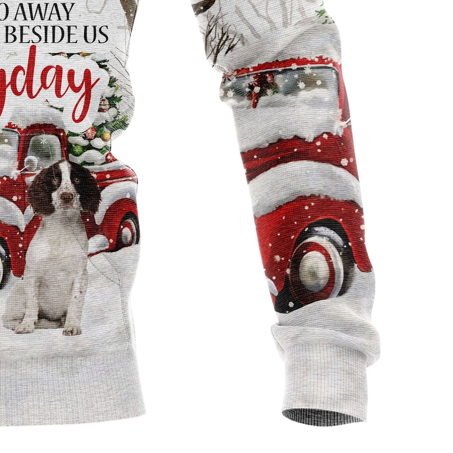 English Springer Spaniel Angel Pullover Premium Hoodie They Walk Beside Us, Perfect Outfit For Men And Women On Christmas New Year Autumn Winter