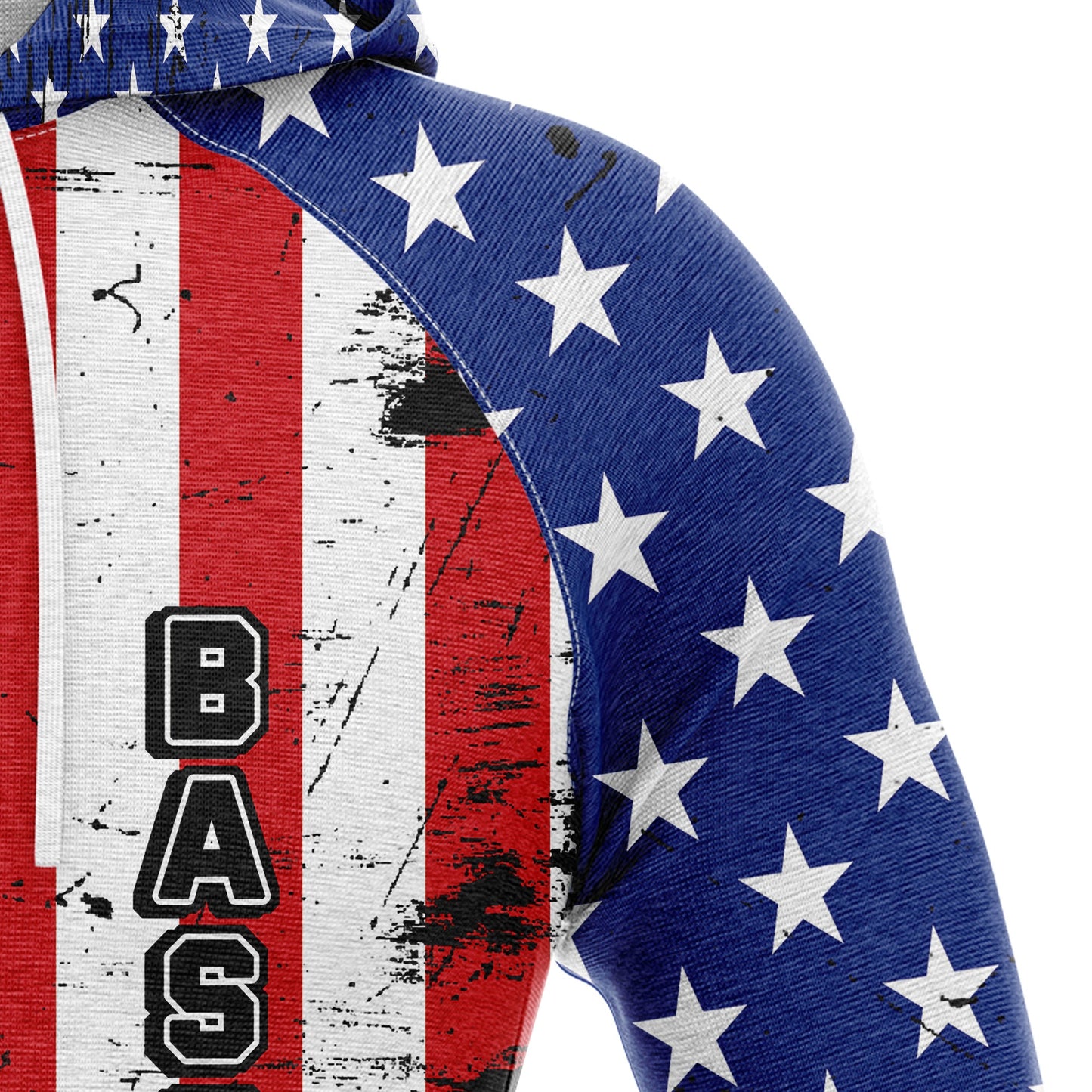 Baseball American Flag Patriotic Pullover Premium Hoodie, Perfect Outfit For Men And Women On Christmas New Year Autumn Winter
