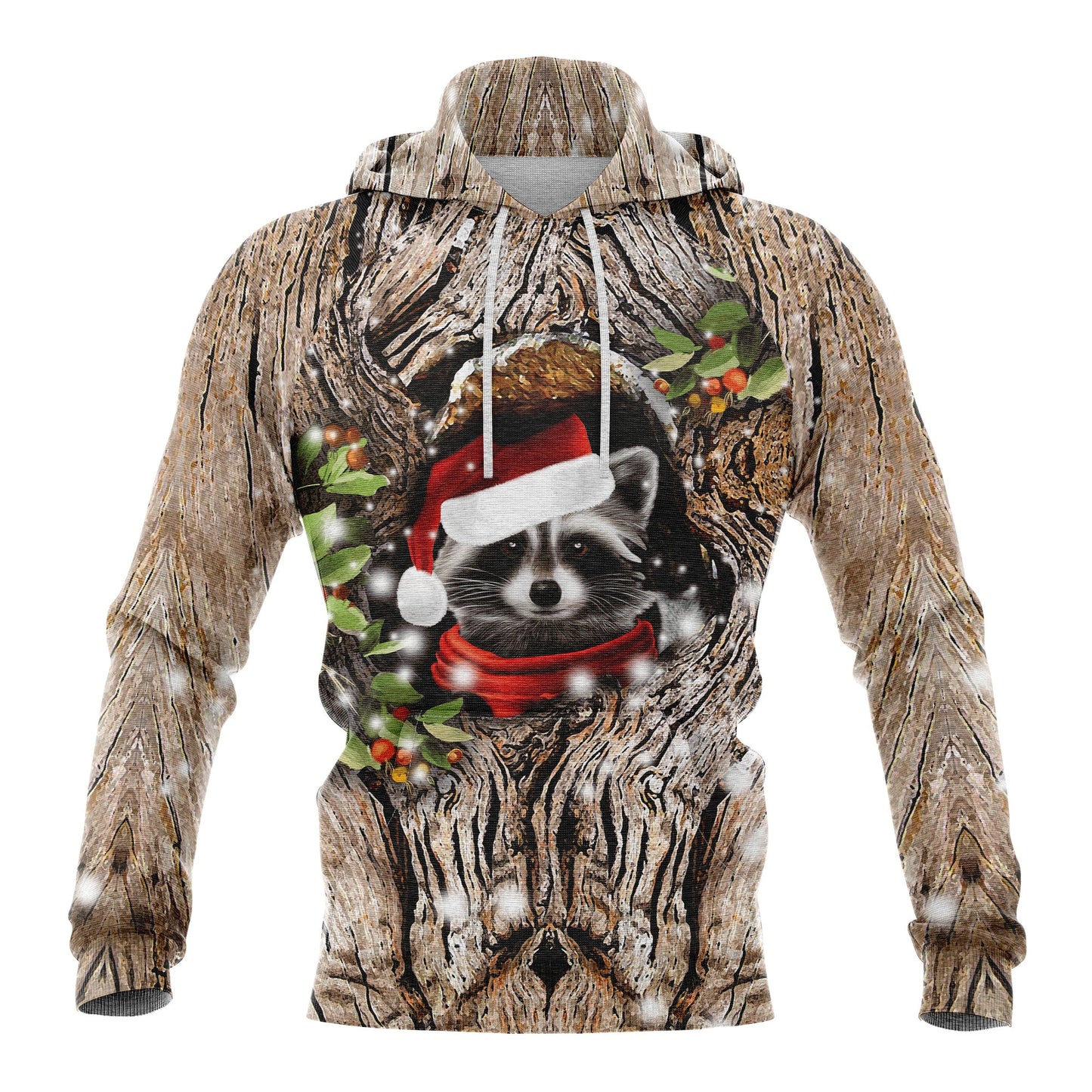 Christmas Raccoon Pullover Premium Hoodie, Perfect Outfit For Men And Women On Christmas New Year Autumn Winter