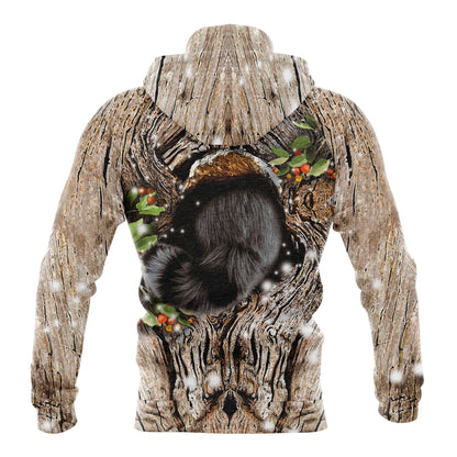 Christmas Raccoon Pullover Premium Hoodie, Perfect Outfit For Men And Women On Christmas New Year Autumn Winter