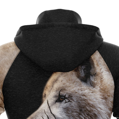Custom Name Gray Wolf Pullover Premium Hoodie, Perfect Outfit For Men And Women On Christmas New Year Autumn Winter