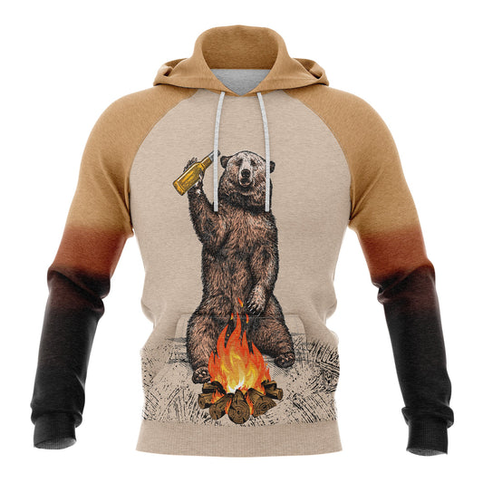 Camping Bear Pullover Premium Hoodie I Hate People Camping Lover, Perfect Outfit For Men And Women On Christmas New Year Autumn Winter