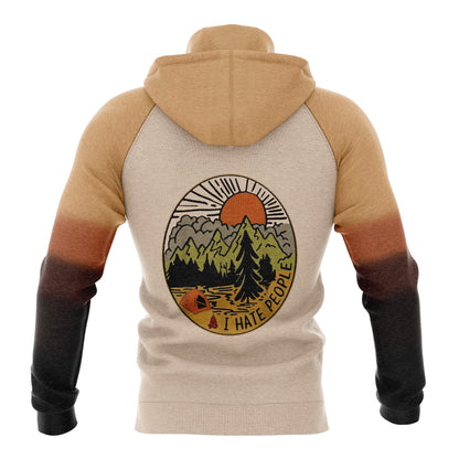 Camping Bear Pullover Premium Hoodie I Hate People Camping Lover, Perfect Outfit For Men And Women On Christmas New Year Autumn Winter