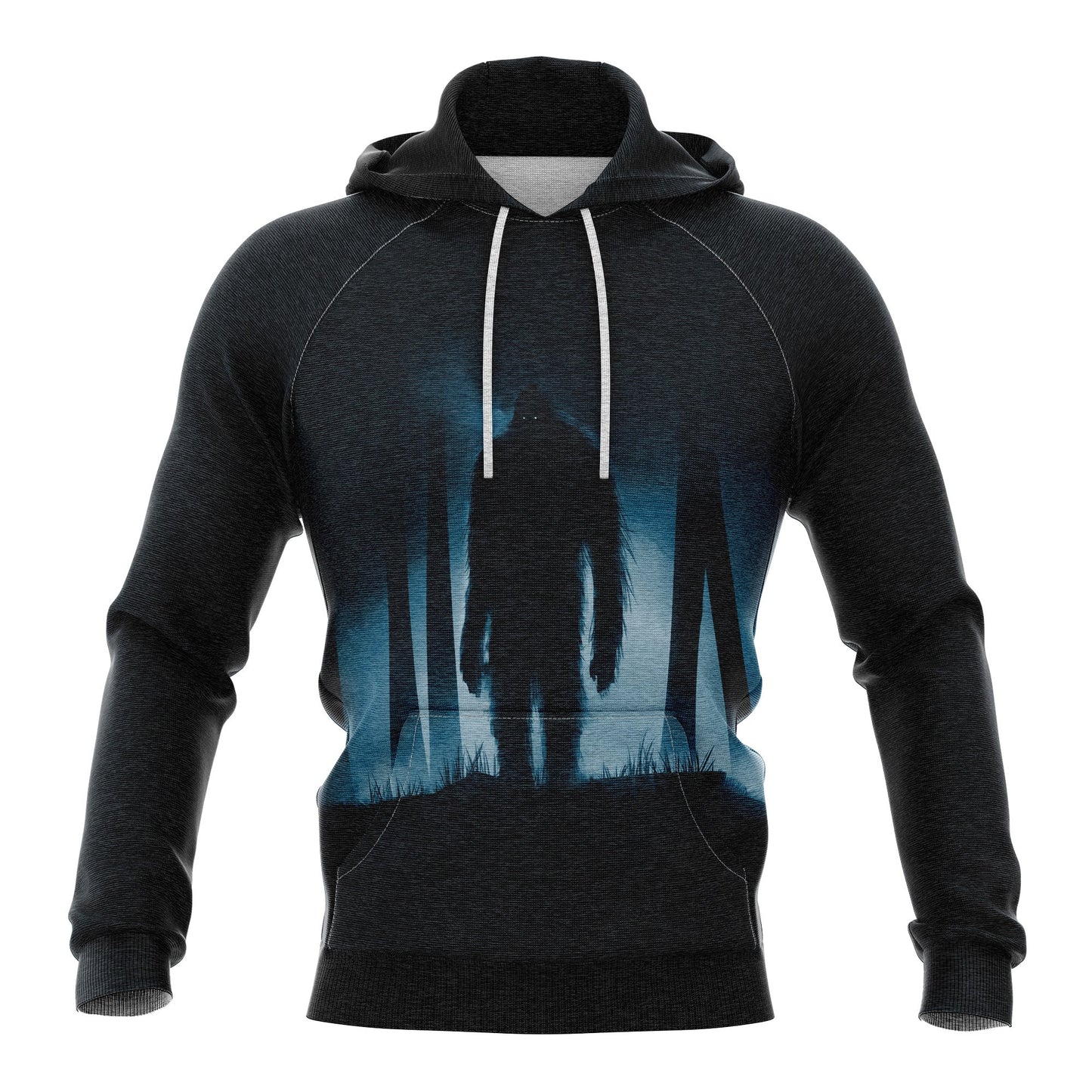 Bigfoot In The Dark Forest Pullover Premium Hoodie, Perfect Outfit For Men And Women On Christmas New Year Autumn Winter