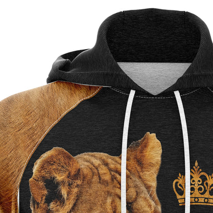 Lion Queen Pullover Premium Hoodie, Perfect Outfit For Men And Women On Christmas New Year Autumn Winter