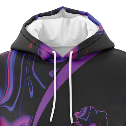 Black Violet Alaska Map Pullover Premium Hoodie, Perfect Outfit For Men And Women On Christmas New Year Winter