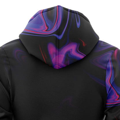 Black Violet Alaska Map Pullover Premium Hoodie, Perfect Outfit For Men And Women On Christmas New Year Winter