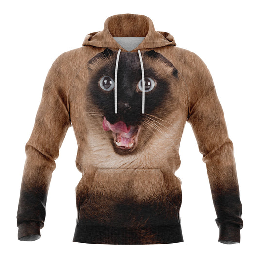 Funny Siamese Cat Pullover Premium Hoodie, Perfect Outfit For Men And Women On Christmas New Year Autumn Winter