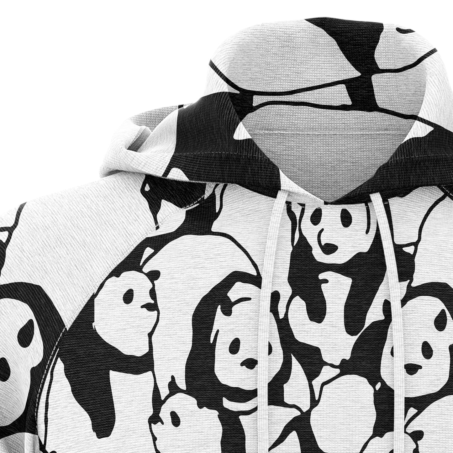 Black and White Cute Panda Pullover Premium Hoodie, Perfect Outfit For Panda Lover, Men And Women On Christmas New Year Autumn Winter