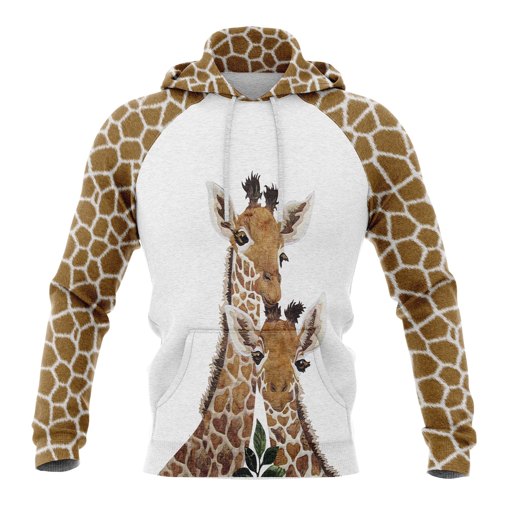 Happy Giraffe Family Pullover Premium Hoodie, Perfect Outfit For Men And Women On Christmas New Year Autumn Winter