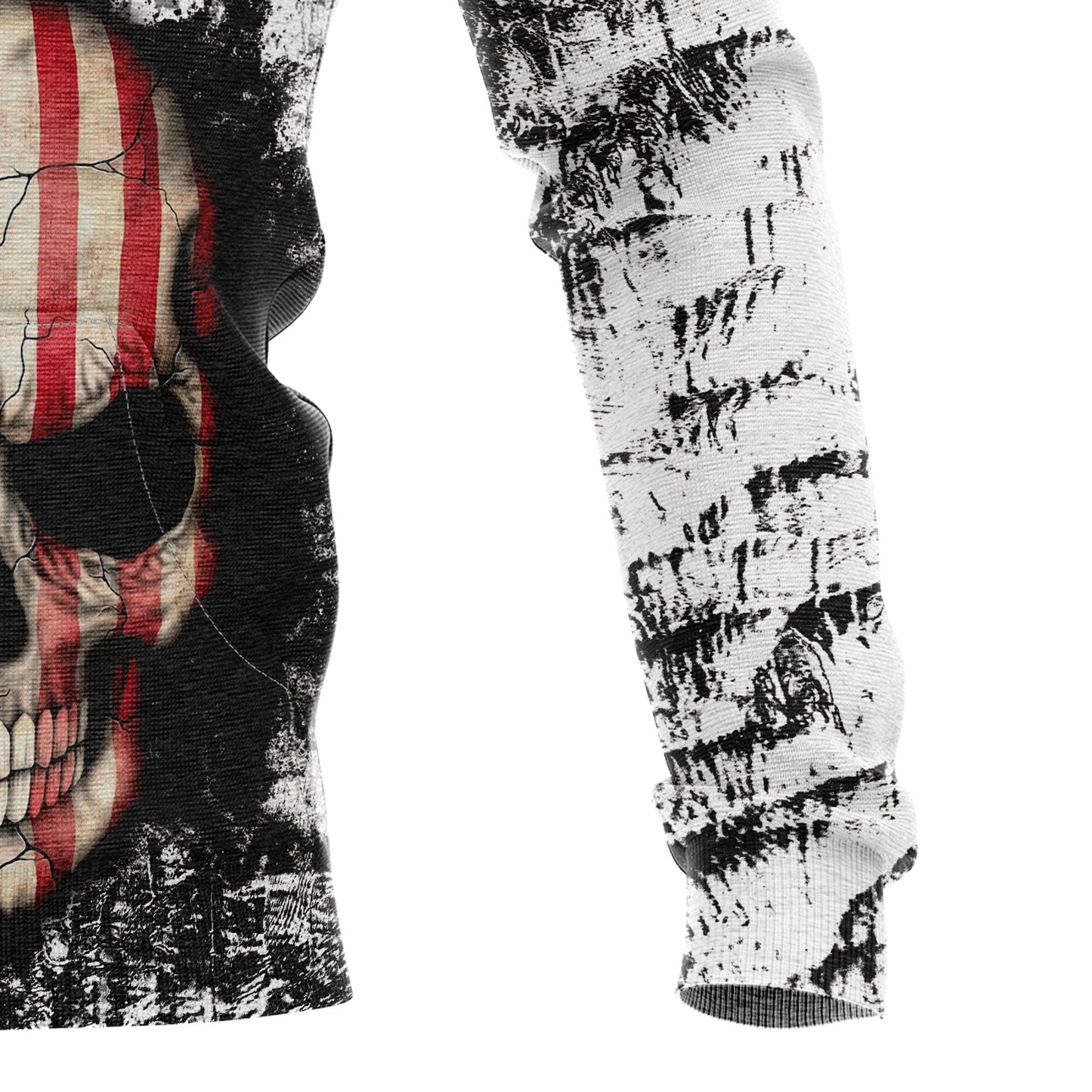 Skull American Flag Pullover Premium Hoodie, Perfect Outfit For Men And Women On Christmas New Year Autumn Winter