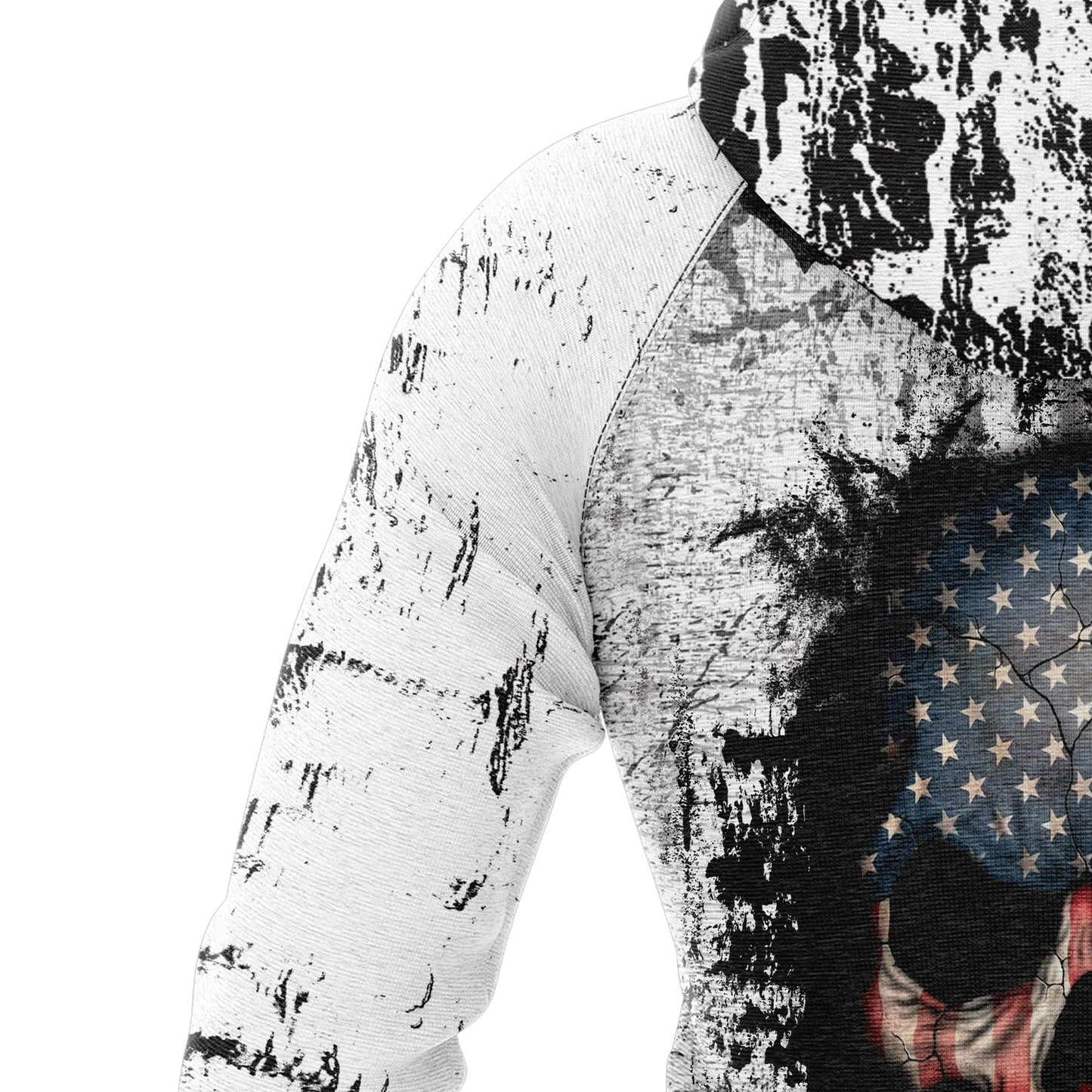 Skull American Flag Pullover Premium Hoodie, Perfect Outfit For Men And Women On Christmas New Year Autumn Winter