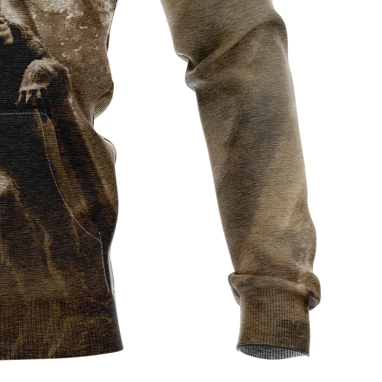 Bigfoot Print Pullover Premium Hoodie, Perfect Outfit For Men And Women On Christmas New Year Autumn Winter