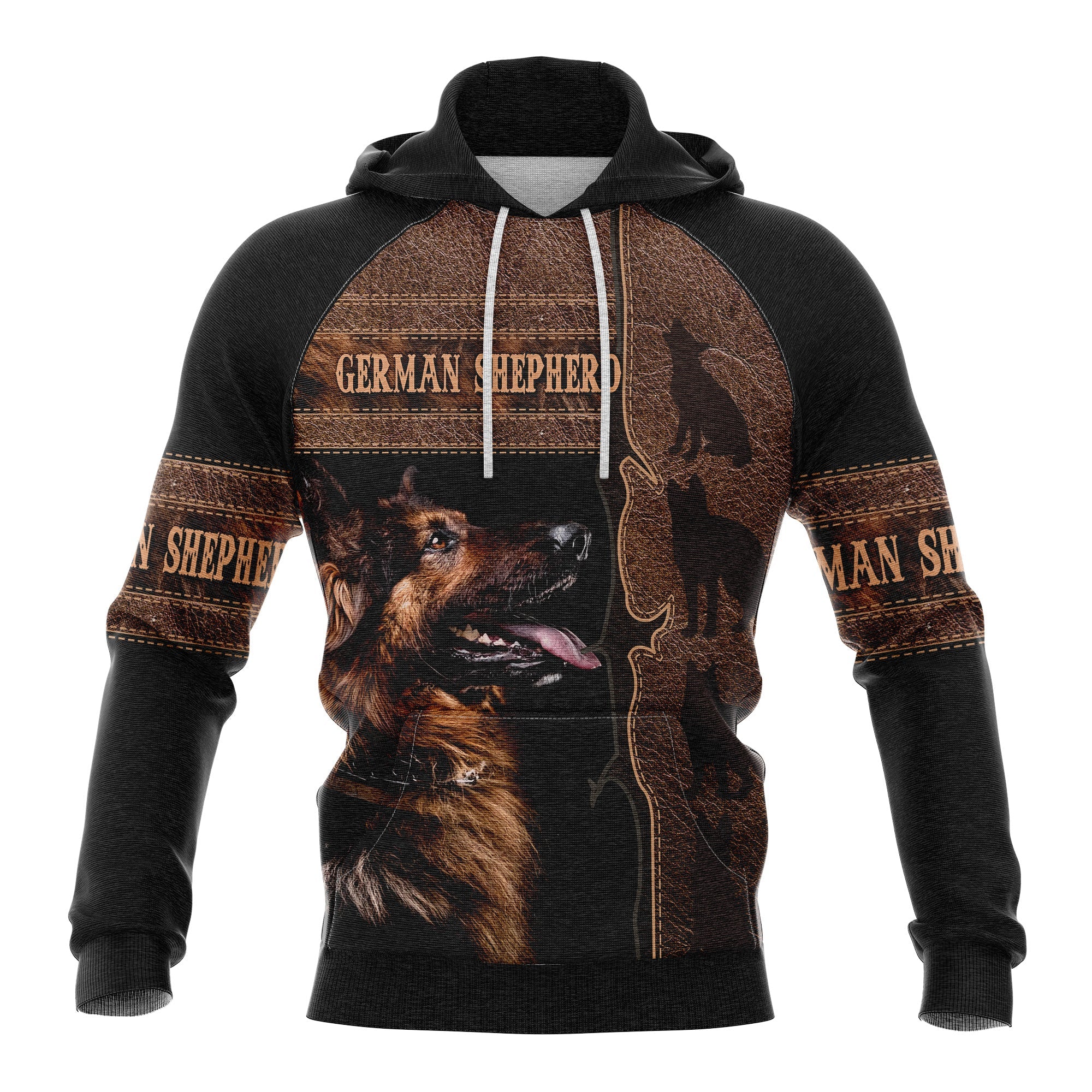 German Shepherd Paw Pattern Pullover Premium Hoodie, Perfect Outfit For Men And Women On Christmas New Year Autumn Winter