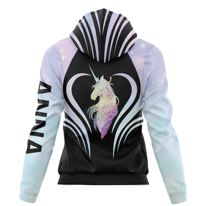 Custom Name Twinkle Unicorn Pullover Premium Hoodie, Perfect Outfit For Men And Women On Christmas New Year Autumn Winter