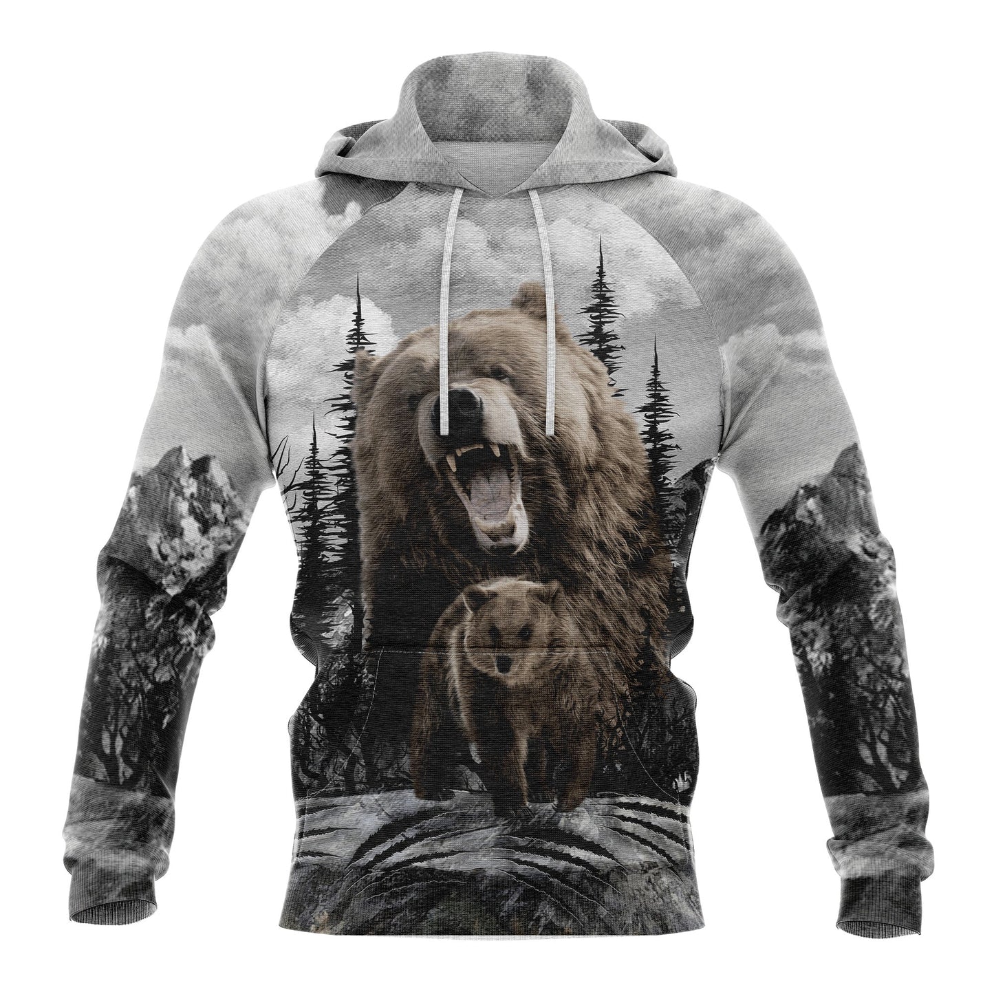 Bear Scratch Pullover Premium Hoodie , Perfect Outfit For Men And Women On Christmas New Year Autumn Winter