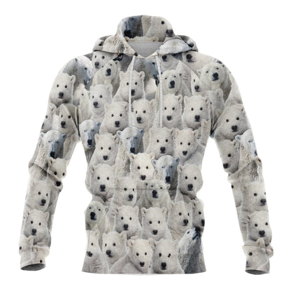 Polar Bear Pullover Premium Hoodie, Perfect Outfit For Men And Women On Christmas New Year Autumn Winter
