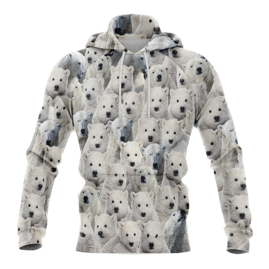 Polar Bear Pullover Premium Hoodie, Perfect Outfit For Men And Women On Christmas New Year Autumn Winter