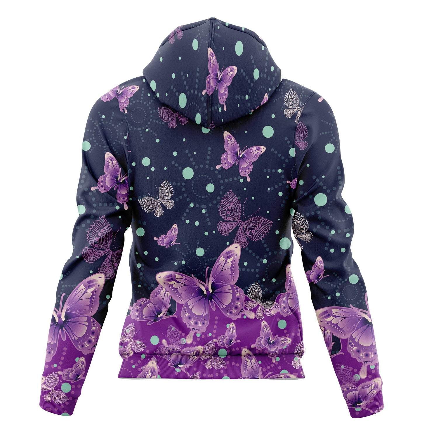 Awesome Butterfly Purple Garden Pullover Premium Hoodie, Perfect Outfit For Men And Women On Christmas New Year Autumn Winter