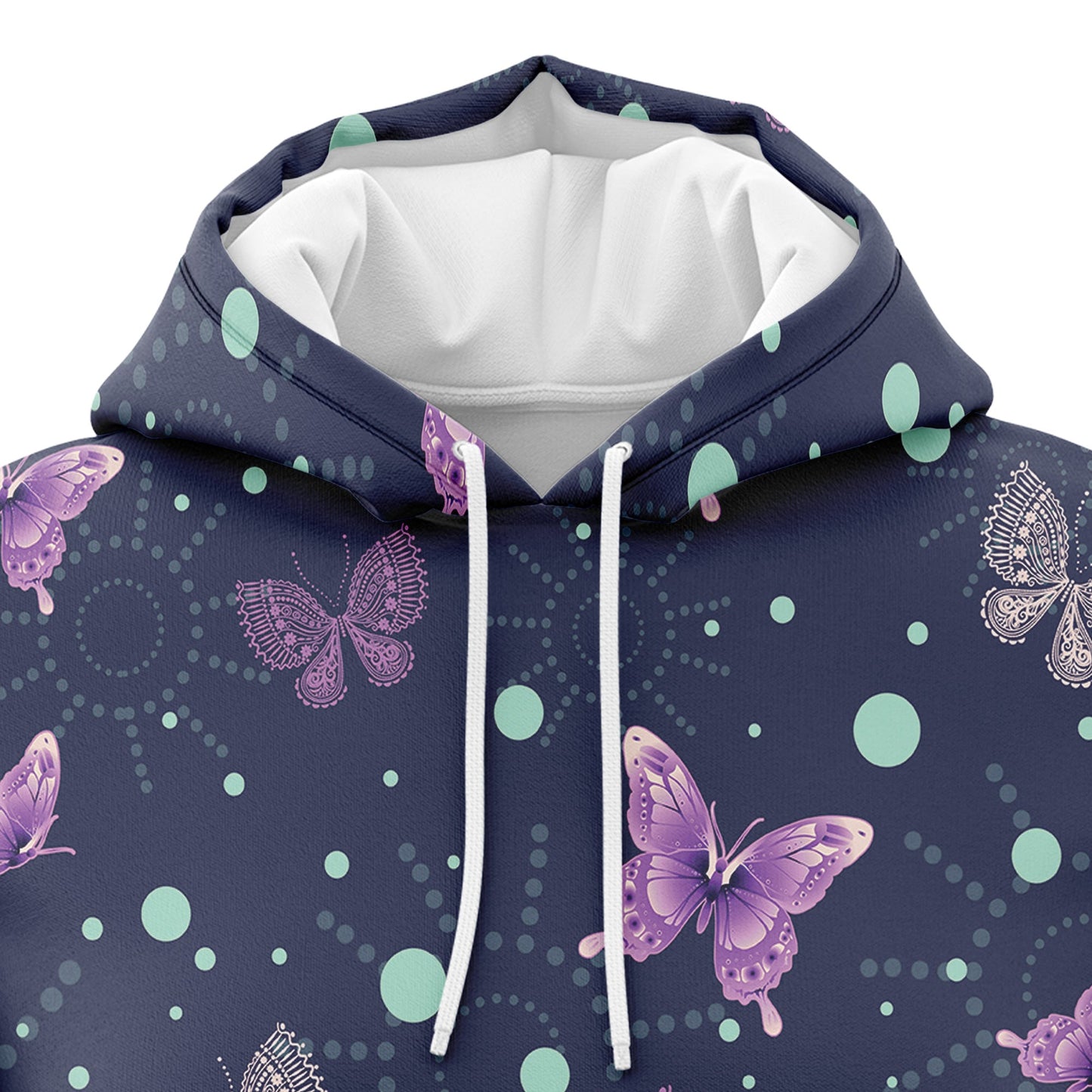 Awesome Butterfly Purple Garden Pullover Premium Hoodie, Perfect Outfit For Men And Women On Christmas New Year Autumn Winter